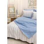 Marcalanya Doğal Ipliği Boyalı Çift Kişilik Pamuklu Nevresim Takımı Kutulu Duvet Cover Set (Lastikli Çarşaf) - Görsel 3