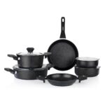 Schafer Rock Stone Tencere Seti 10 Parça-Siyah - Görsel 2