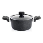 Schafer Rock Stone Tencere Seti 10 Parça-Siyah - Görsel 4