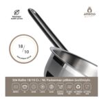 Amboss Mega Steel 6 Parça Kapaklı Paslanmaz Çelik Tava Seti - Görsel 3