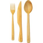 Hakiki El Yapımı 3'lü Şimşir Yemek Seti - Görsel 2