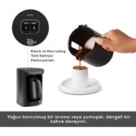 Karaca Hatır Közde Türk Kahvesi ve Türk Kahve Makinesi Shiny Black 5 Fincan Kapasiteli Bol Köpüklü - Görsel 5