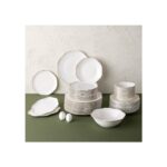 Emsan Lotus 53 Parça 12 Kişilik Yemek Takımı Platin - Görsel 2