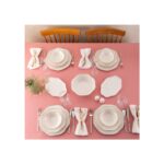 Emsan Lotus 53 Parça 12 Kişilik Yemek Takımı Platin - Görsel 4