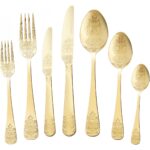 Karaca Elegance Bellatrix 84 Parça 12 Kişilik Çatal Kaşık Bıçak Takımı Gold - Görsel 3