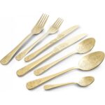 Karaca Elegance Bellatrix 84 Parça 12 Kişilik Çatal Kaşık Bıçak Takımı Gold - Görsel 4