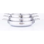 By Kardelen Bykardelen 3 Lü Omlet Set Inox (18-20-22