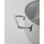 English Home Glow Çelik Derin Tencere 16 x 10  cm Silver - Görsel 3