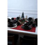 Keramika Ege Siyah Gold Yemek/Kahvaltı Takımı 44 Parça 6 Kişilik - Görsel 4