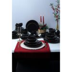 Keramika Ege Siyah Gold Yemek/Kahvaltı Takımı 44 Parça 6 Kişilik - Görsel 5