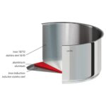 Cristel Mutine Çıkarılabilir Kulplu 9 Parça Paslanmaz Çelik Tencere Seti - Görsel 5