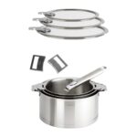 Cristel Strate Çıkarılabilir Kulplu 9 Parça Paslanmaz Çelik Tencere Seti - Görsel 2