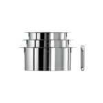 Cristel Strate Çıkarılabilir Kulplu 9 Parça Paslanmaz Çelik Tencere Seti - Görsel 3