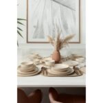 Keramika Taupe Bloom Nordıc Yemek Takımı 24 Parça 6 Kişilik 22519-20-28-29 - Görsel 4