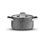 Brioni Stone-H 24 cm Çizilmez Yanmaz Yapışmaz Derin Tencere