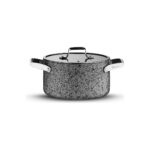 Brioni Stone-H 22 cm Çizilmez Yanmaz Yapışmaz Derin Tencere