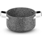 Brioni Stone-H 22 cm Çizilmez Yanmaz Yapışmaz Derin Tencere - Görsel 3