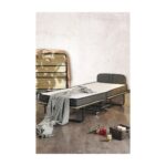 Niron Yatak Niron Premium Katlanır Yatak 90X200 cm Paket Yaylı Lüks Yatak ve Kaydırmaz Kumaş Kaplı Karyola