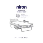 Niron Yatak Niron Premium Katlanır Yatak 90X200 cm Paket Yaylı Lüks Yatak ve Kaydırmaz Kumaş Kaplı Karyola - Görsel 5