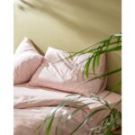 Madame Coco Juin Çift Kişilik Pamuklu Baskılı Nevresim Takımı - Pudra - Görsel 3