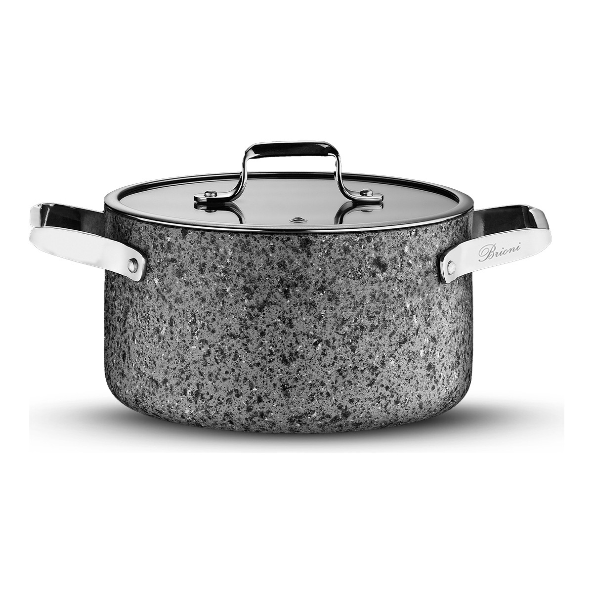 110000959984966-1.jpg Brioni Stone-Age 28 cm Çizilmez Yanmaz Yapışmaz Derin Tencere - Görsel 1