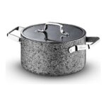 Brioni Stone-Age 28 cm Çizilmez Yanmaz Yapışmaz Derin Tencere - Görsel 2