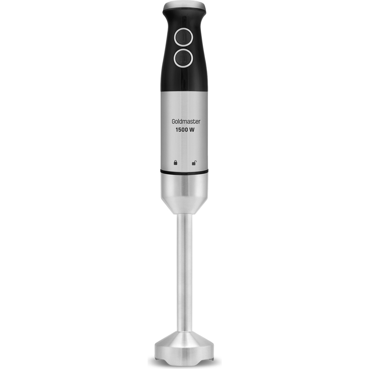 110000960037804.jpg Goldmaster Fast Stick Inox 1500 Watt 4 Bıçaklı Paslanmaz Çubuk El Blender Seti GM-7205 - Görsel 1
