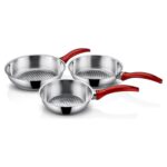 Gülsan Çelik Düz Tava Seti 16 cm Gümüş Renk 3 Parça Mutfak Kullanımına Uygun - Görsel 3