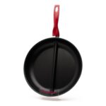 Papilla Redio 30 cm İki Bölmeli Çok Fonksiyonlu Düz Tava Alüminyum Teflon Kaplama