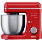 Sinbo SMX-2771 Stand Mikser | 1300W, 5l, Çok Fonksiyonlu Stand Mikser - Mutfak Şefi Kırmızı