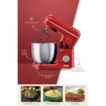 Sinbo SMX-2771 Stand Mikser | 1300W, 5l, Çok Fonksiyonlu Stand Mikser - Mutfak Şefi Kırmızı - Görsel 3