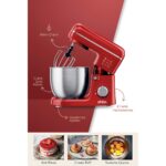 Sinbo SMX-2771 Stand Mikser | 1300W, 5l, Çok Fonksiyonlu Stand Mikser - Mutfak Şefi Kırmızı - Görsel 4