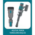 Onvo Kablosuz Şarjlı Dikey Süpürge LED Işıklı Motorlu Fırça 3 Kademe Hız Göstergeli 0,8 L Toz Haznesi - Görsel 2