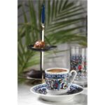 Kütahya Porselen 12 Parça Türk Kahvesi Fincan Takımı - 6 Kişilik Beyaz Desenli Çay ve Kahve Servis Seti - Görsel 5