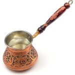 Global Marketin Eskitme Bakır Cezve 4 Kişilik Orta Boy