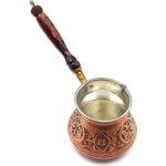 Global Marketin Eskitme Bakır Cezve 4 Kişilik Orta Boy - Görsel 3