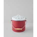 English Home Cherry Dream Emaye Bakraç 20  cm Kırmızı