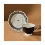 Karaca Piraye Beyaz Desenli Porselen Kahve Fincan Takımı 6 Kişilik 12 Parça – Şık ve Zarif Sunumlar İçin - Görsel 3