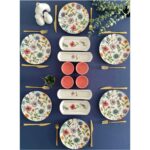 Venüs Home Decoration Flora Model 6 Kişilik 14 Parça Kahvaltı Takımı (Pembe)