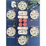 Venüs Home Decoration Flora Model 6 Kişilik 14 Parça Kahvaltı Takımı (Pembe) - Görsel 2