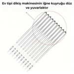 Budeku Stinger Ev Tipi Dikiş Makinesi Iğnesi - Singer Zetina Janome Ptaff Bernina Uyumlu 20 Adet - Görsel 5