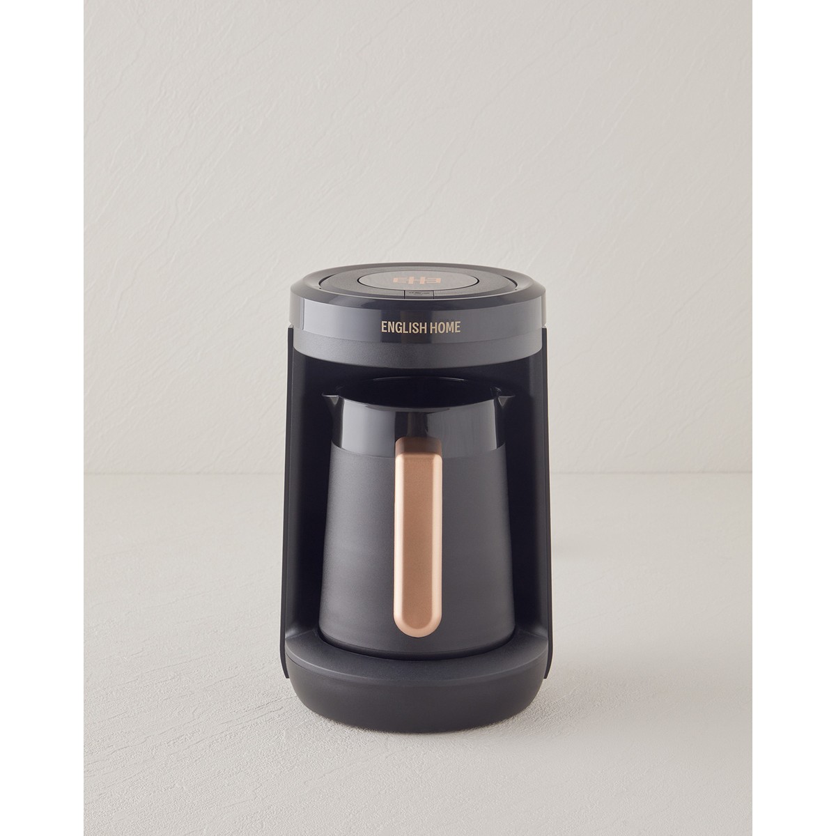 110000966403561.jpg English Home Tkm 6002 Çift Taşım Türk Kahvesı Makınesı 320 ml Siyah-Bakır - Görsel 1