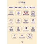 Emaylab Black Cupid Çaydanlık Antibakteriyel Zamak Malzeme ile 1 Lt Üst 2 Lt Alt Hacim - Görsel 3