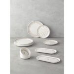 English Home Retro Tarz Çok Renkli Çiçek Desenli 4 Kişilik 10 Parça Seramik Kahvaltı Takımı