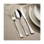 Nehir Maksi Sade 12 Kişilik 89 Parça Deri Kutulu Çatal Kaşık Bıçak Takımı