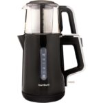 Bambum Cam Demlikli Çay Makinesi Siyah B6046