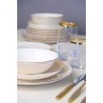 Tabak Evi Porselen Chic Altın Yaldız Yemek Takımı 24 Parça 6 Kişilik - Görsel 2