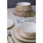 Tabak Evi Porselen Chic Altın Yaldız Yemek Takımı 24 Parça 6 Kişilik - Görsel 4