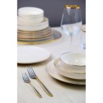 Tabak Evi Porselen Sofia Altın Yaldız Yemek Takımı 24 Parça 6 Kişilik - Görsel 2