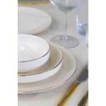 Tabak Evi Porselen Sofia Altın Yaldız Yemek Takımı 24 Parça 6 Kişilik - Görsel 3